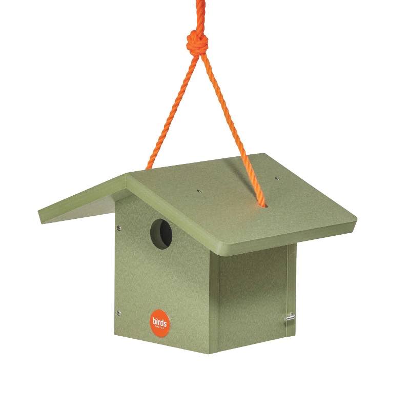 Recycled Poly Wren Birdhouse - Fern